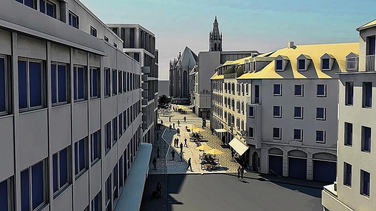 Ein Stück Fußgängerzone: So soll der erste Abschnitt der Fußgängerzone Eichhornstraße im Frühjahr 2014 aussehen. Ein Stück Fußgängerzone: So soll der erste Abschnitt der Fußgängerzone Eichhornstraße im Frühjahr 2014 aussehen.