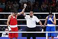 Paris 2024 - Boxen       -  Nach ihrem ersten Sieg bei Olympia in Paris ist um Khelif eine Geschlechter-Debatte entbrannt.
