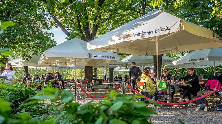 Der Biergarten Jahnterrassen. Der Biergarten Jahnterrassen.