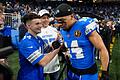 Detroit Lions - Chicago Bears       -  Amon-Ra St. Brown hat mit den Lions derzeit viel Spaß.