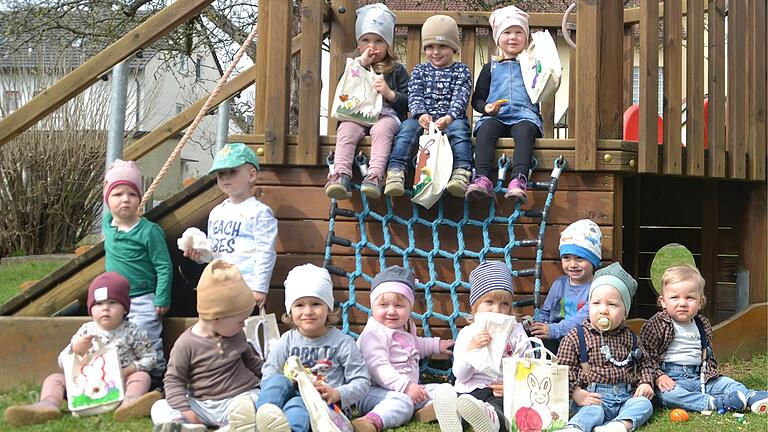 Auf dem Foto sind die kleinen Störche zu sehen. Auf dem Foto sind die kleinen Störche zu sehen.