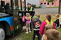 Schulbustraining der Erstklässler der Sinngrund-Grundschule Burgsinn.