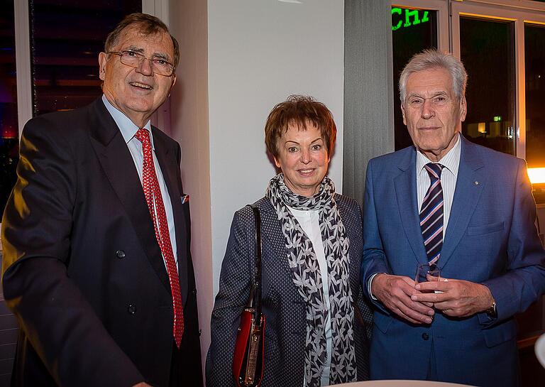 Baldwin Knauf im Januar 2018 mit dem ehemaligen Bundeswirtschaftsminister Michael Glos und dessen Frau Ilse.