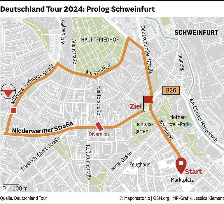 Deutschland Tour 2024 in Schweinfurt und der Region: Wo und wann Sie die Rennen an der Strecke erleben können