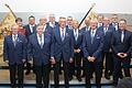 Gruppenfoto nach der Ehrung: (von links) Siegbert Mauckner, 2. Vorständin Doris Dorsch, Gerhard Rapp, Roman Schimmel, Erhard Ixmeier, Anton Schmitt, Peter Mergenthaler, Wolfang Fröhlich, Franz-Josef Dorsch, Franz-Josef Haupt, Richard Mergenthaler, Stephan Eitel, Horst Haupt, Günter Hein und 1. Vorstand Timo Engelmann.