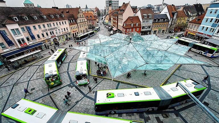 Drehscheibe mitten in der Stadt: der Roßmarkt