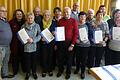 Ehrungen beim VdK Ortsverband Schonungen – Marktsteinach mit (von links): stellvertretender Kreisvorsitzender Josef Wolz, Vorsitzende Gaby Rudolph, Annemarie Laufer, Oswin Zimmermann, Ruth Bubeck, Maria Ziegler, Hans-Peter Gerhardt, Edwin Halbig, Christa Barthelme, Wilhelm Schäfer, Gertrud Biegner, stellvertretender Vorsitzender Gerhard May, Sabine Döll (Schriftführerin, Kassier) und Svenja Niklaus.