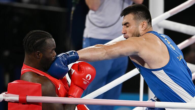 Paris 2024 - Boxen       -  Setzte zahlreiche Treffer: Bakhodir Jalolov.