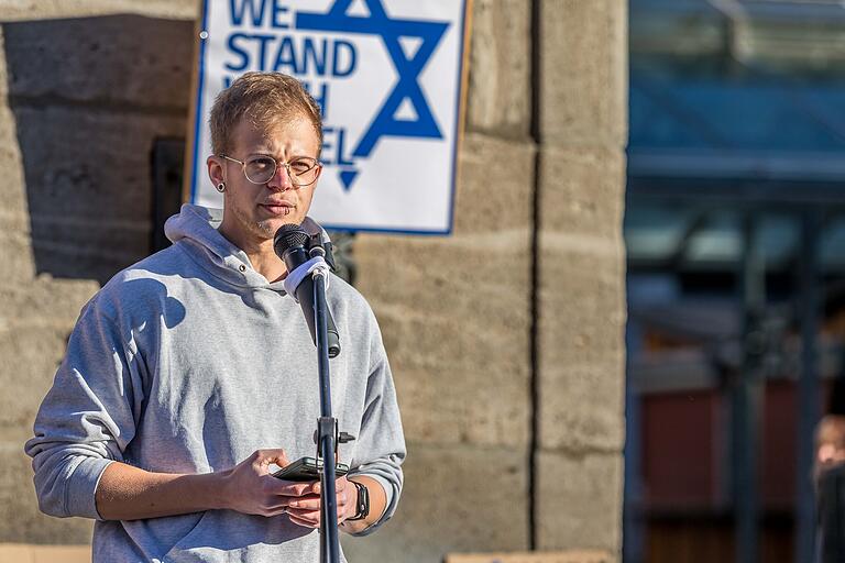 Stadtrat Konstantin Mack von der Deutsch-Israelische Gesellschaft.
