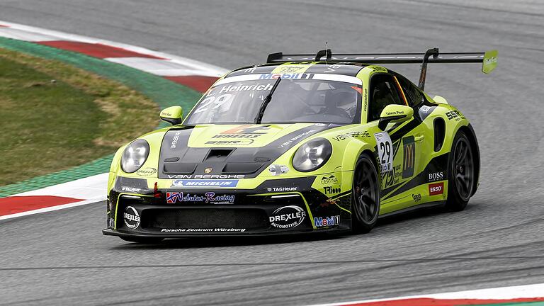 Der Kürnacher Laurin Heinrich startete an den vergangenen zwei Wochenenden im Porsche Mobil1 Supercup auf der Rennstrecke im österreichischen Spielberg. Dabei erreichte der 19-Jährige den achten und den vierten Platz.