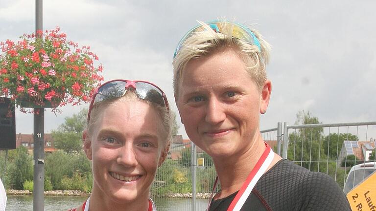 Die schnellsten Frauen über die Olympische Distanz waren Sarah Schönfelder (links) und Annika Timm. Die schnellsten Frauen über die Olympische Distanz waren Sarah Schönfelder (links) und Annika Timm.