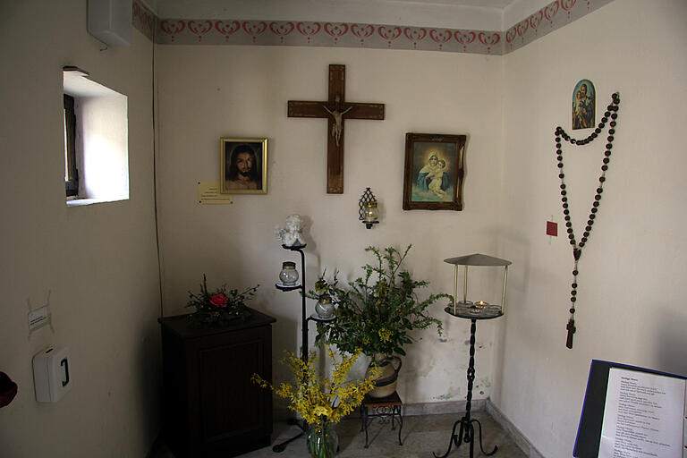 Ein Blick in die Gadenkapelle. Ein Blick in die Gadenkapelle.