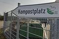 Wegweiser zum Kompostplatz in Bad Mergentheim: Der Main-Tauber-Kreis schneidet in der Abfallbilanz 2021 des Landes Baden-Württemberg wieder hervorragend ab.
