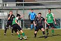 Testspiele im Fußballkreis Rhön       -  Zu oft ins Leere lief der SV Ramsthal (dunkle Trikots) im Spiel gegen die SG Frankenbrunn um Moritz Hirt (am Ball).