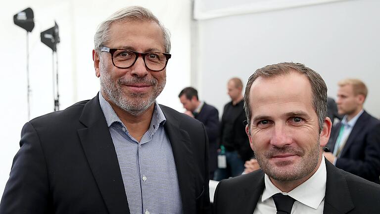 Jimmy Hartwig (links, zusammen mit Manuel Baum) möchte DFB-Präsident werden. Jimmy Hartwig (links, zusammen mit Manuel Baum) möchte DFB-Präsident werden.