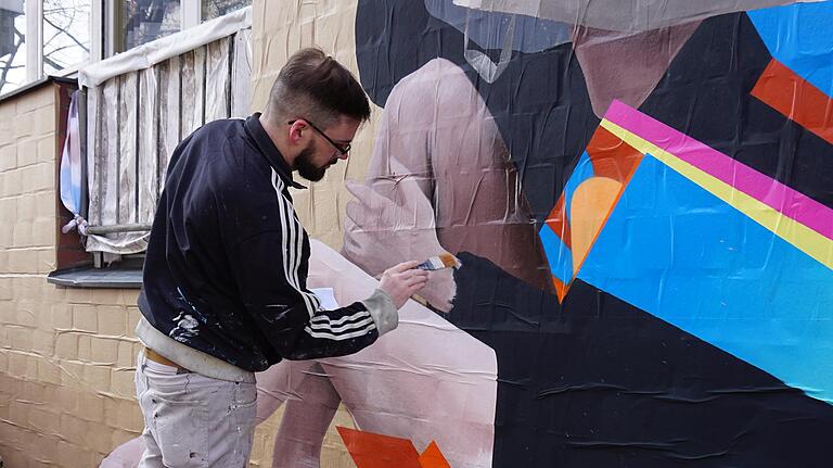 Ein Beispiel für die Arbeit eines Urban-Art-Künstlers. Ein Beispiel für die Arbeit eines Urban-Art-Künstlers. 