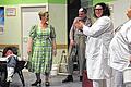 Wer ist hier krank? Ein lust- und humorvolles Verwechslungsspiel bringt die Theaterbühne Grunddörfer zurzeit auf die Bühne. Bei der Premiere am Samstag in Oberndorf agierten in dieser Szene (von links) Dominic Bauer, Ilse Thurn, Stefan Väth, Corinna Hommer und Heidrun Juan.