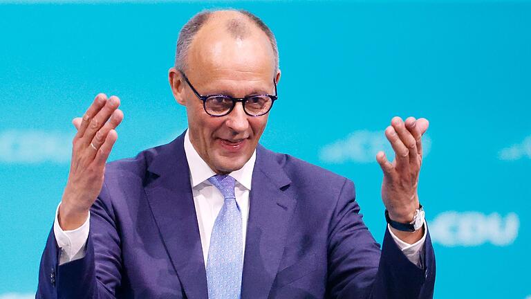 CDU-Bundesparteitag.jpeg       -  CDU-Chef Friedrich Merz sagt auf dem Parteitag der AfD den Kampf an und räumt Versäumnisse im Umgang mit Rechts ein.