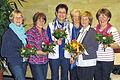 Der neue Vorstand der Osteoporoseselbsthilfegruppe: (von links) Maria Schrepfer (Beisitzer), Christel Nieder (Beisitzer), Ingrid Klier (Kassenwart, 1. Kassier), Charlotte Hild (2. Kassier), Hannelore Flügel (1. Vorsitzende) und Gertrud Raab (Schriftführerin, 2. Vorsitzende).