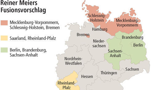 Aus 16 mach elf Länder &ndash; oder acht