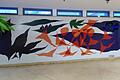 Das Wandbild „Fröhliche Bewegung“ in der Ernst-Keil-Schule in Höchberg durch eine Petition erhalten werden.