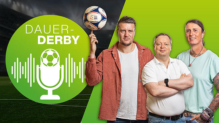 Podcast Dauer-Derby - Dauer-Derby - Der Regionalliga-Podcast der Main-Post. Verschiedene Motive mit dem Experten-Team Michi Bauer, Frank Kranewitter und Daniel Rathgeber und Podcast-Host Tim Eisenberger. Podcast Dauer-Derby - Dauer-Derby - Der Regionalliga-Podcast der Main-Post. Verschiedene Motive mit dem Experten-Team Michi Bauer, Frank Kranewitter und Daniel Rathgeber und Podcast-Host Tim Eisenberger.