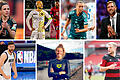 Sieben Instagram-Stars aus Unterfranken: (oben von links) Svenja Huth, Stephan Schröck, Klara Bühl, Dirk Nowitzki, (unten von links) Maximilian Kleber, Leonie Beck und Johannes Geis.