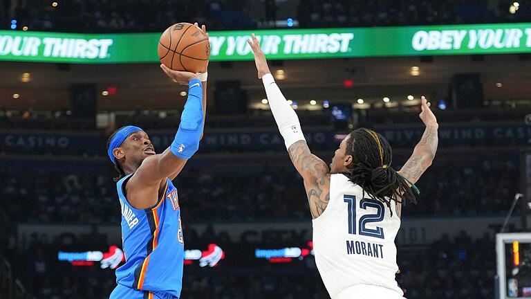 Oklahoma City Thunder - Memphis Grizzlies - Shai Gilgeous-Alexander und die Oklahoma City Thunder sind bislang sehr souverän unterwegs. Oklahoma City Thunder - Memphis Grizzlies - Shai Gilgeous-Alexander und die Oklahoma City Thunder sind bislang sehr souverän unterwegs.