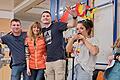Viel Spaß bei ihrem Deutschlandbesuch hatten auch die begleitetenden Betreuer aus Frankreich: Mathis Osbert, Amelie Fortim, Malwyn Memeses sowie Kerstin Heine und Elena Häfner (Juze Lohr).