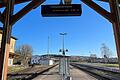 Ausgefallene Züge: Auf dem Bahnhofsgelände in Bad Neustadt machte sich der Streik am Montagmorgen durchaus bemerkbar.