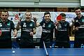 Die frisch gebackene Oberliga-Meistermannschaft des TTC Kist mit (von links) Evgueni Chtchetinine, Lukas Boruvka, Max Nötzold, Lorenz Schäfer und Martin Parizek. Es fehlt Jochen Wilhelm.