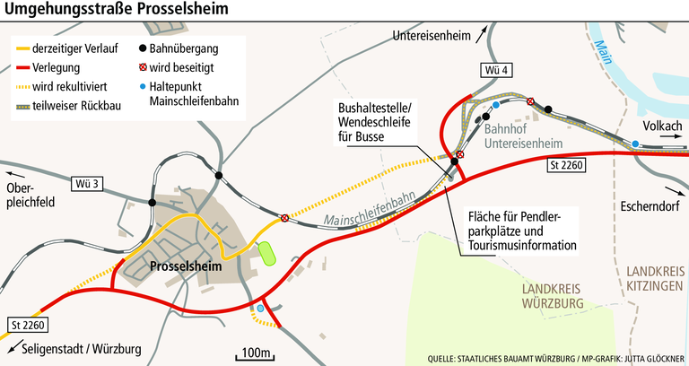 Ortsumgehung Prosselsheim schreitet Schritt für Schritt voran