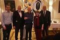 Auf dem Foto von links:&nbsp; Michael Holzwarth (Geschäftsführer vom ASB Würzburg) Norbert Tessmer (stellvertrender ASB Landesvorsitzender) Hans Werner Loew (Vorsitzender vom ASB Würzburg) Rosemarie Binder-Linsler (Vorstandsmitglied ASB Würzburg) Wilhelm Müller (ehemaliger ASB Bundesgeschäftsführer)