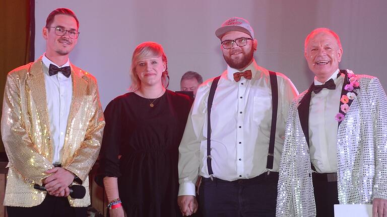 Das Foto zeigt (von links): Maximilian Ziegler (2. Sitzungspräsident), Justine Lyding, Marcel Lyding, Klaus Ziegler (1. Sitzungspräsident). Das Foto zeigt (von links): Maximilian Ziegler (2. Sitzungspräsident), Justine Lyding, Marcel Lyding, Klaus Ziegler (1. Sitzungspräsident).