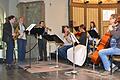 Schon bei der Probe in der Wandelhalle in Bad Kissingen zeigt sich, dass klassische Weisen und Jazz eine schöne Symbiose eingehen können.Björn Hein       -  Schon bei der Probe in der Wandelhalle in Bad Kissingen zeigt sich, dass klassische Weisen und Jazz eine schöne Symbiose eingehen können.Björn Hein