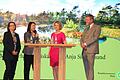 Premiere: Erstmals in der Geschichte des Biosphärenreservats Rhön trafen sich die drei zuständigen Umweltminister. Mit Moderatorin Kristin Gesang (Dritte von links) diskutierten (von links) Priska Hinz (Hessen), Anja Siegesmund (Thüringen) und Marcel Huber (Bayern) über das neue Rahmenkonzept. Foto: Thomas Pfeuffer       -  Premiere: Erstmals in der Geschichte des Biosphärenreservats Rhön trafen sich die drei zuständigen Umweltminister. Mit Moderatorin Kristin Gesang (Dritte von links) diskutierten (von links) Priska Hinz (Hessen), Anja Siegesmund (Thüringen) und Marcel Huber (Bayern) über das neue Rahmenkonzept. Foto: Thomas Pfeuffer