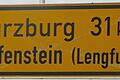So ist es absolut richtig: Hier geht es in den Ortsteil Lengfurt der Einheitsgemeinde Triefenstein.