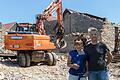 Das Ehepaar Carola und Volker Ammersbach aus Gössenheim hat sich für das Bauen im Ortskern entschieden. Nach Abriss einer Scheune entsteht durch den Neubau eines 

Wohnhauses im Altort neuer Wohnraum.