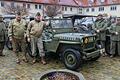 Zwischenstopp  in Gemünden bei der Revival-Tour zur 'Task Force Baum', die im zweiten Weltkrieg US-Gefangene aus dem Lager Hammelburg befreien sollte. Mit historischen Armee-Jeeps fuhr man die damalige Strecke von Aschaffenburg bis Hammelburg nach.