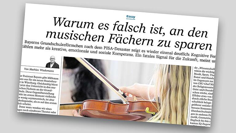 Das kleine, blaue Wort 'Essay' über der Überschrift macht deutlich, dass es sich bei diesem Artikel um eine besondere journalistische Form handelt.