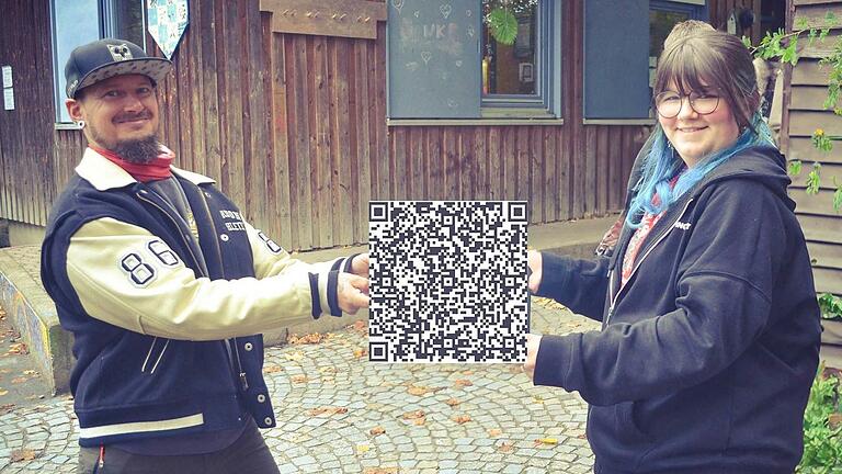 QR-Code als Tür zum Global Peace Path.