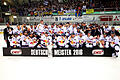 Deutscher Meister       -  Mannschaftsfoto des deutschen Meisters EHC München. Foto: Hermann Hay