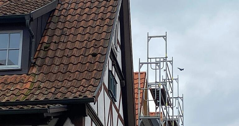 Eurofighter über Karlstadt am 7. März um kurz nach 15 Uhr. Eurofighter über Karlstadt am 7. März um kurz nach 15 Uhr.