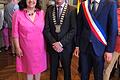 Beim Treffen der Partnerstädte (von links): Schweinfurts Dritte Bürgermeisterin Ayfer Rethschulte, Pat Kennedy (Bürgermeister von Arklow, Irland) und Fabien Verdier (Bürgermeister von Châteaudun).