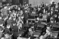 Auschwitzprozess in Frankfurt       -  Großes Medieninteresse: Eröffnung des Auschwitz-Prozesses am 20. Dezember 1963.