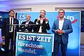 Landtagswahl in Brandenburg - Wahlparty AfD       -  AfD feiert ihren Wahlerfolg in Potsdam.