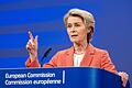 Ursula von der Leyen       -  Die EU wird sich die neuen US-Zölle nach Angaben von Kommissionspräsidentin Ursula von der Leyen nicht gefallen lassen. (Archivbild)
