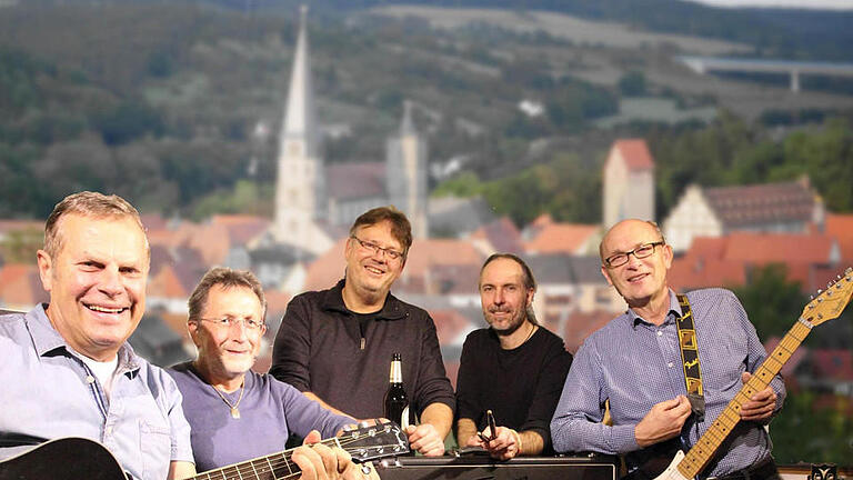 Gerhard Schubert, Hubert Götz, Andreas Halboth, Steffen Wüst und Hans Beudert sind den Bodygards und sind beim Saturday Night Special am 18. Juni im Schlosshof mit dabei. Foto: Heike Beudert       -  Gerhard Schubert, Hubert Götz, Andreas Halboth, Steffen Wüst und Hans Beudert sind den Bodygards und sind beim Saturday Night Special am 18. Juni im Schlosshof mit dabei. Foto: Heike Beudert