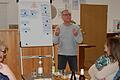 Bildungsreferent Michael Hannawacker leitete am Fortbildungsabend die Diskussion im DJK-Sportheim in Gramschatz. Die DJK Gramschatz war Gastgeber des Infoabends für den DJK-Kreisverband Werntal.