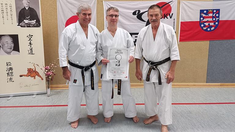 Auf dem Foto von links Fritz Oblinger, Christian Landgraf, Lothar Ratschke.